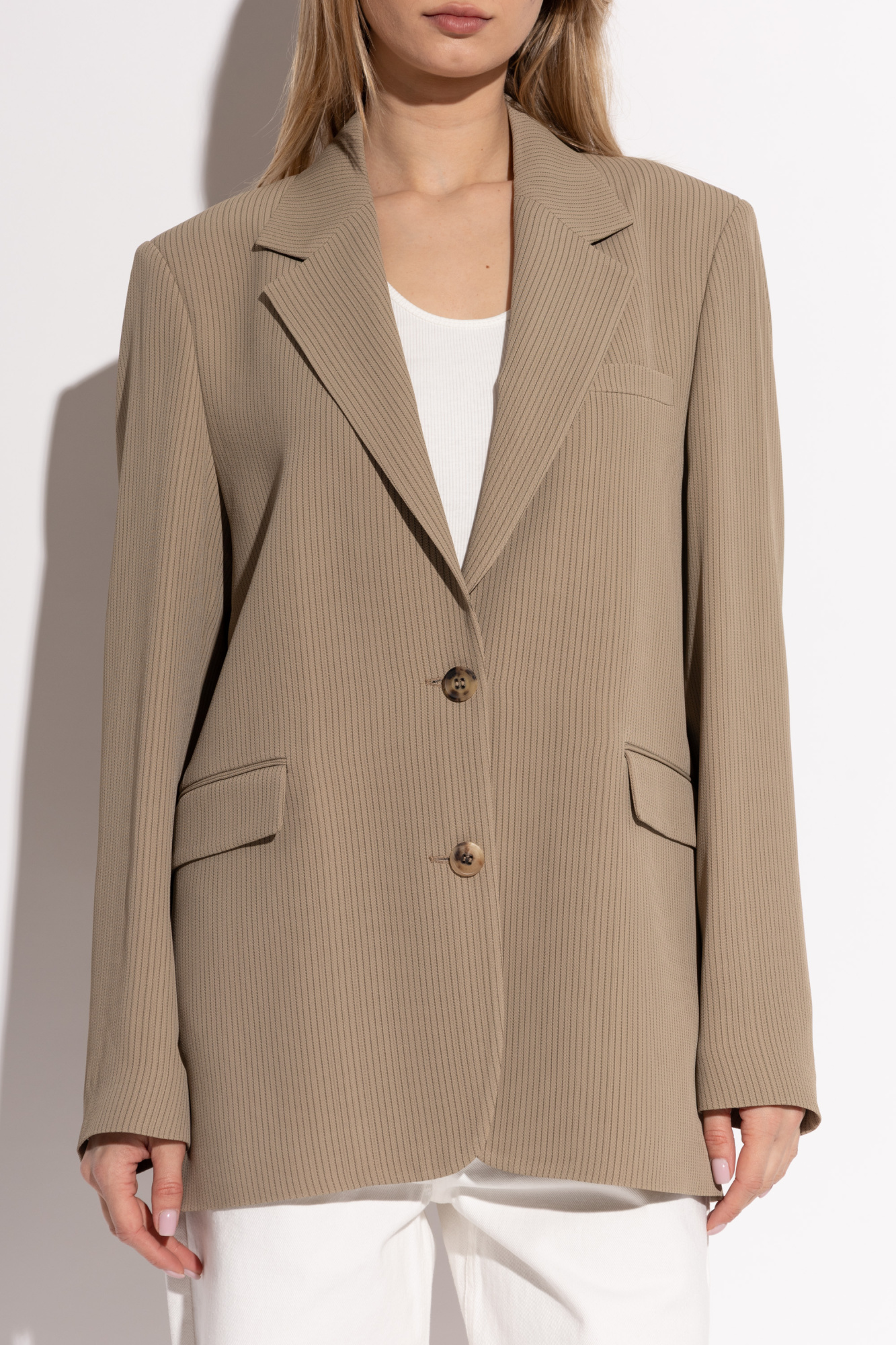 Beige Blazer with striped pattern Golden Goose - Vitkac AS